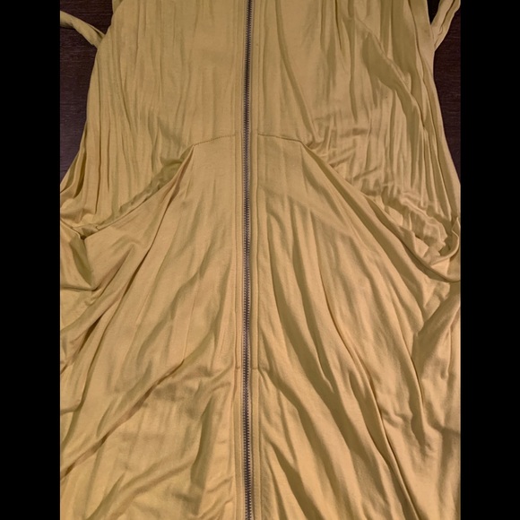 BCBGMAXAZRIA Yellow Zipper Front Dress - Picture 8 of 10